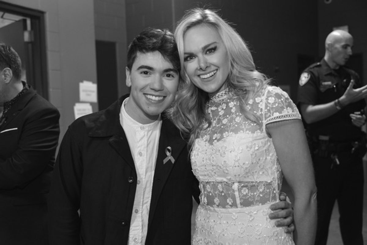 Noah Galvin and Laura Bell Bundy at 