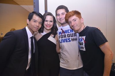 Telly Leung, Yael Silver and MSD Student Activists Photo