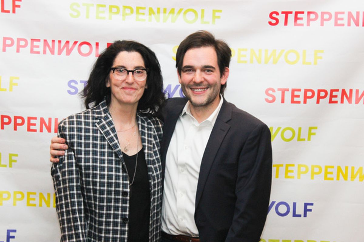 Director Tina Landau with playwright Matthew-Lee Erlbach at 
