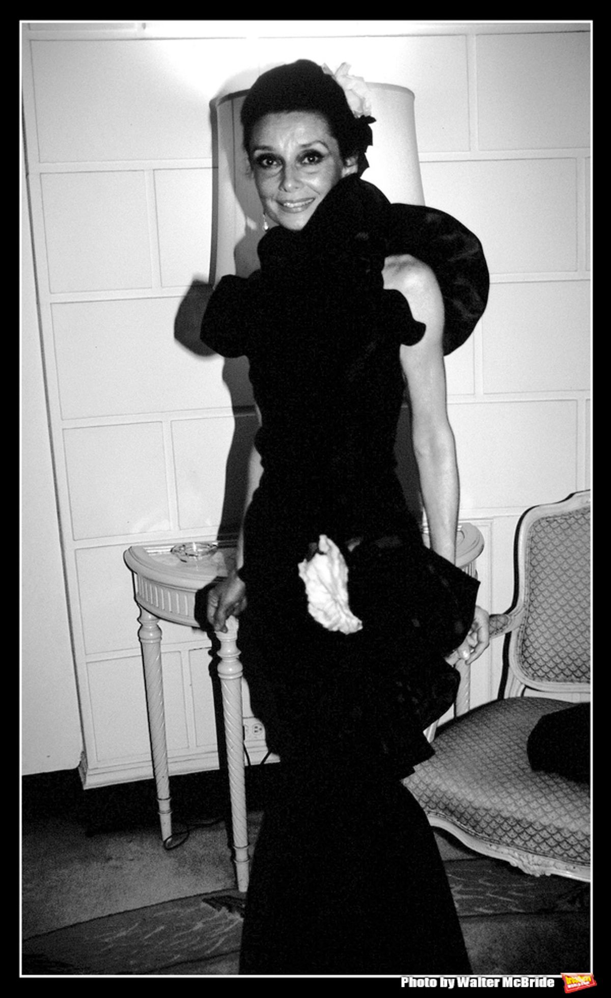Audrey Hepburn attends the 'Givenchy: 30 Years' - Fashion Retrospective After Party on May 10, 1982 at Pierre Hotel in New York City. at 