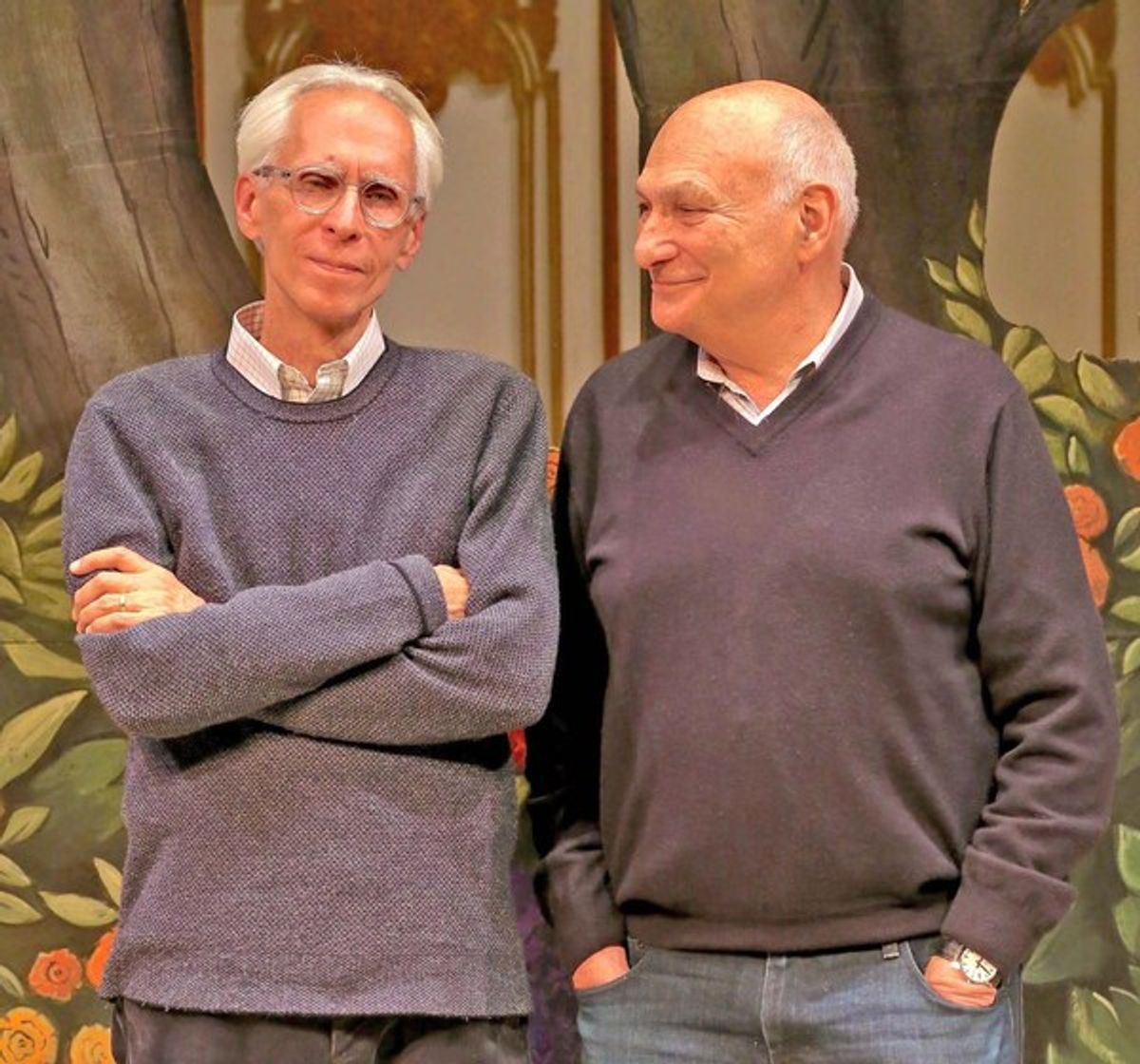 METROMANIACS playwright David Ives (pictured at left) with Michael Kahn, director. at 