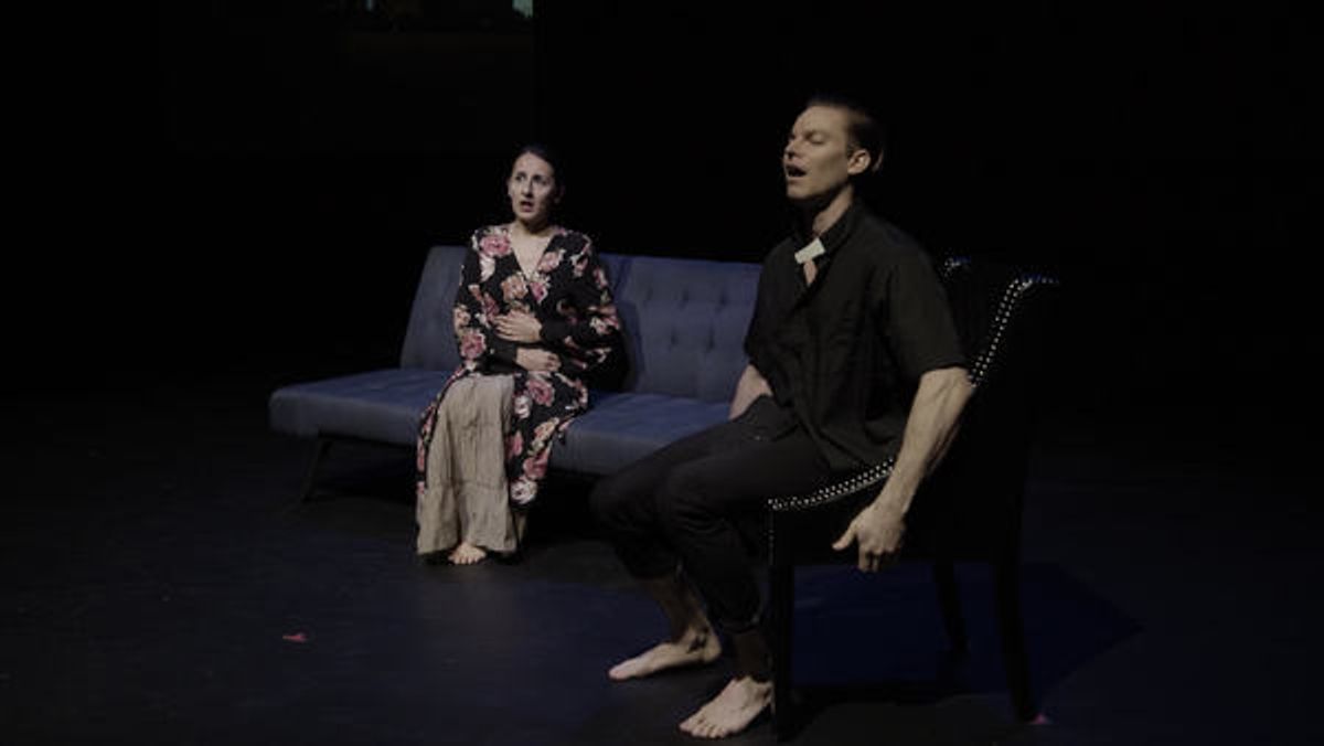 FALL AND RISE â€“ Andrea Cordaro (Frima) and Jeff Riberdy (Father Gerard) at 