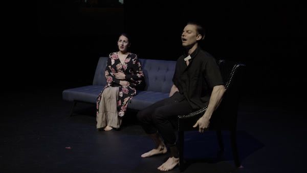 FALL AND RISE â€“ Andrea Cordaro (Frima) and Jeff Riberdy (Father Gerard) Photo