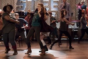 RISE -- "This Will God Willing Get Better" Episode 107 - Pictured: (l-r) Tiffany Mann as Cheryl, Ellie Desautels as Michael Hallowell, Caroline Pluta as Violet, Erin Kommor as Sasha, Nacho Tambunting as Francis -- (Photo by: Virginia Sherwood/NBC) @ BroadwayWorld RISE -- "This Will God Willing Get Better" Episode 107 - Pictured: (l-r) Tiffany Mann Photo