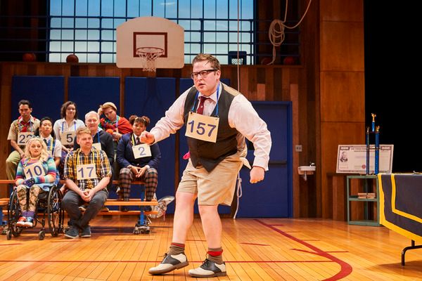 Chad Burris and Cast of Spelling Bee Photo