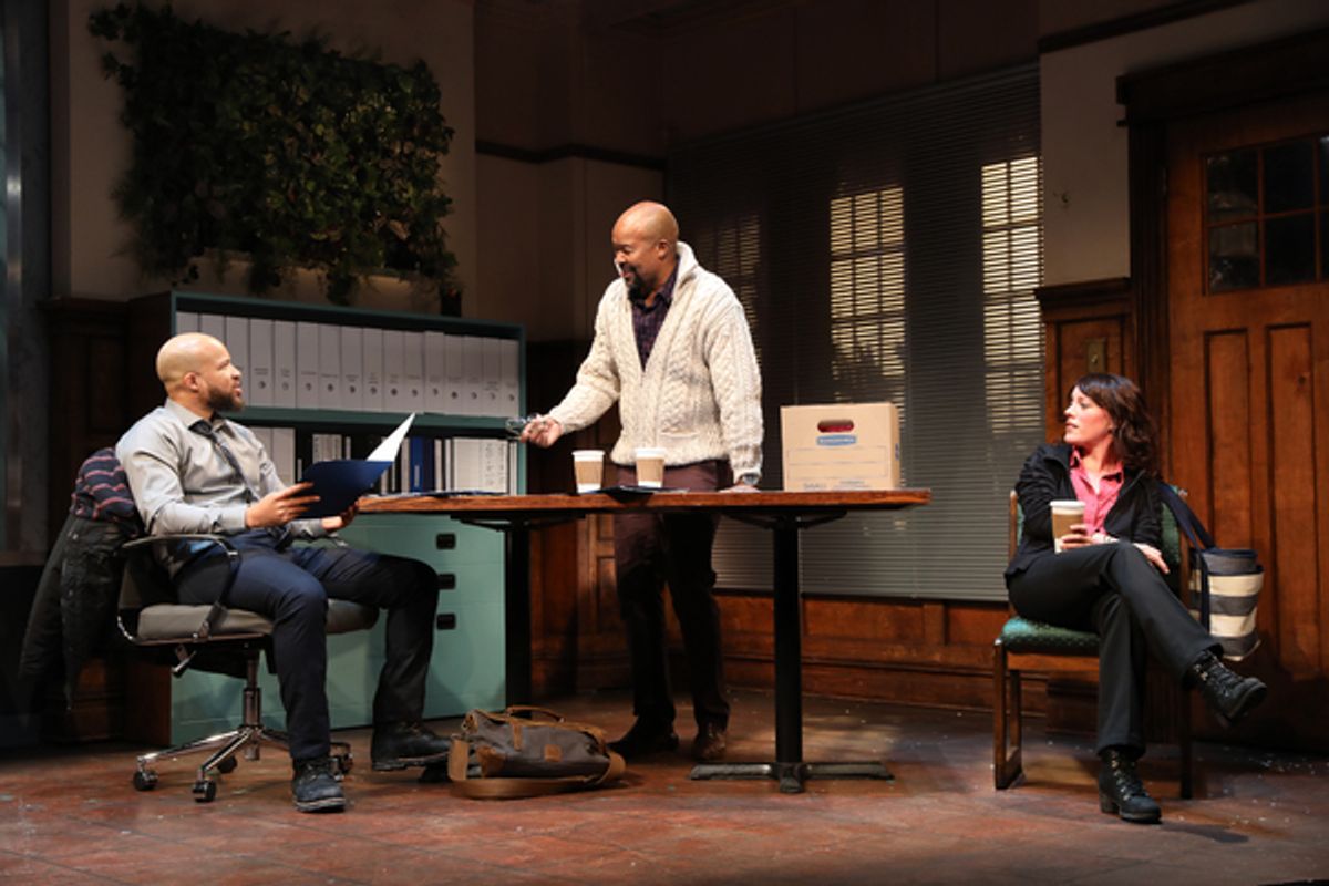 Glenn Davis, Leon Addison Brown, and Samantha Soule at 