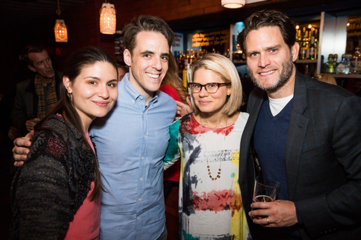 Phillipa Soo, Steven Levenson, Celia Kennan- Bolger, Steven Pasquale at 