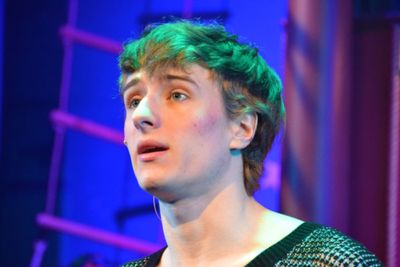 Greg Gwyn as Pippin in Rhino Theatre's production of Pippin. Photo