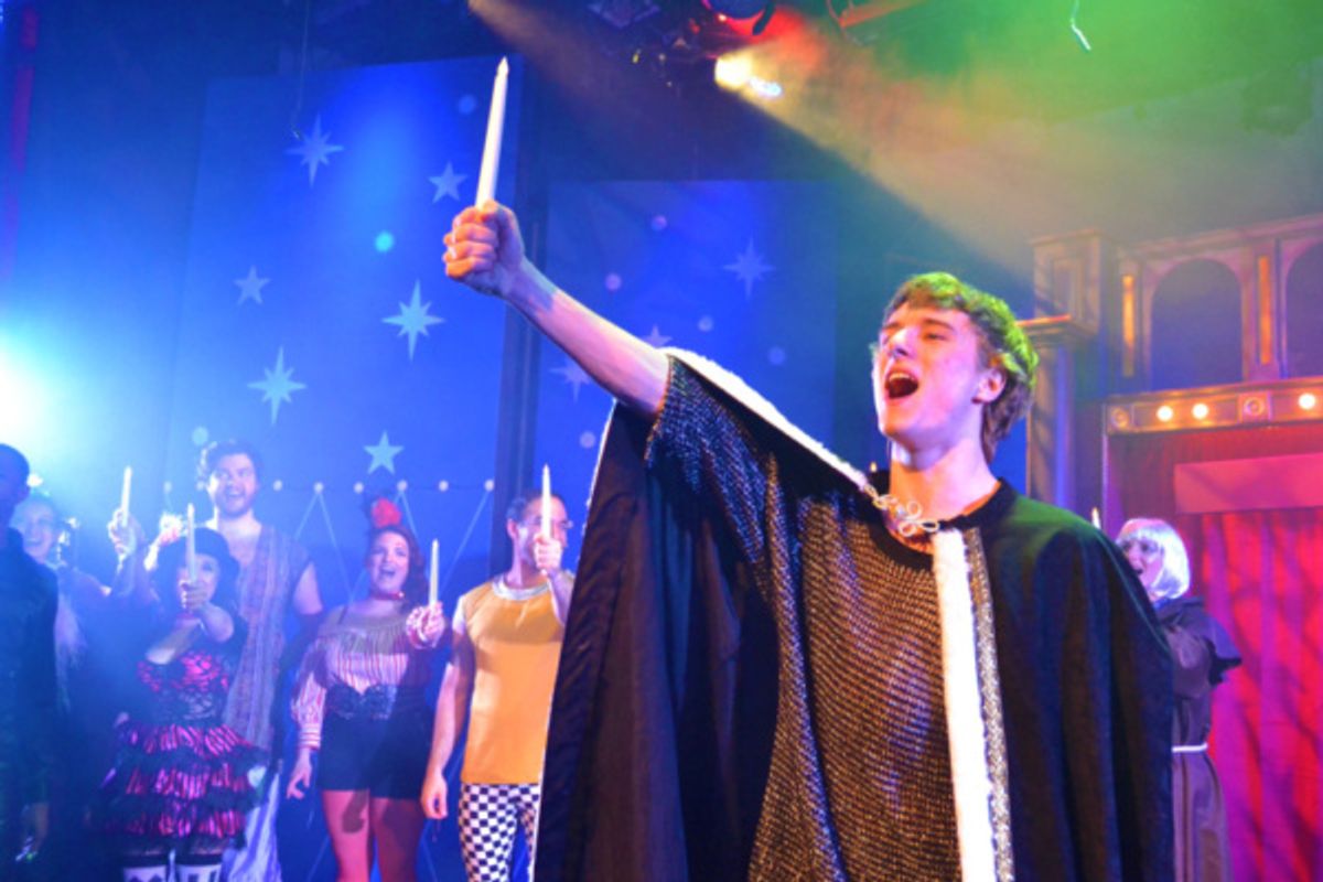 Greg Gwyn sings the Act 1 Finale Morning Glow in Pippin at Rhino Theatre. at 