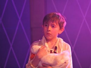 Justin Roth as Theo in Pippin at Rhino Theatre.  Photo