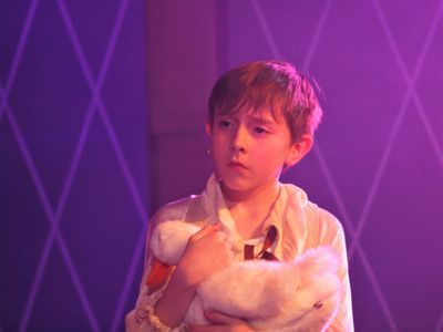 Justin Roth as Theo in Pippin at Rhino Theatre.  Photo