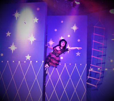 Maria Alessi in Pippin at Rhino Theatre.  Photo