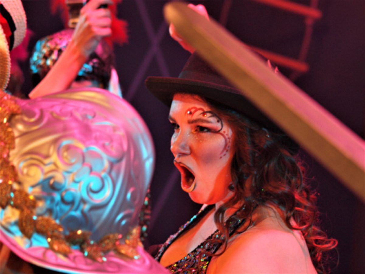 Cast member Nicole Bosc in Pippin at Rhino Theatre. at First Look At PIPPIN At Rhino Theatre In Pompton Lakes