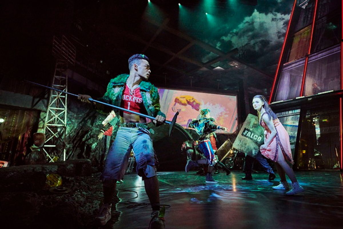 Alex Thomas-Smith as Tink & Christina Bennington as Raven at 