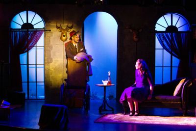 Anna Gion and Dan Moldovan in The Unexpected Guest - the Players Theatre

Photos by M Photo