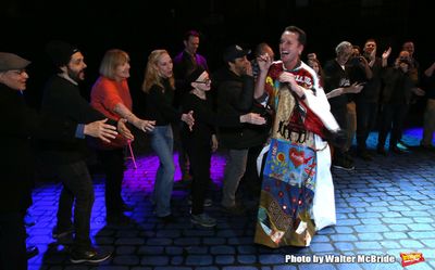 Matt Wall with Diana Rigg, and cast  Photo