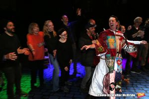Matt Wall with Diana Rigg and cast  Photo