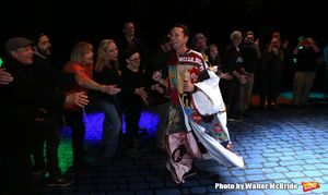 Matt Wall with Diana Rigg, Norbert Leo Butz and cast  Photo