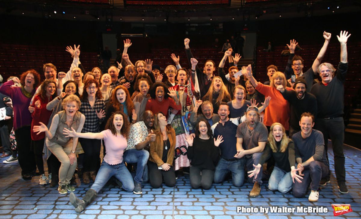 Matt Wall with Bartlett Sher and the cast  at 