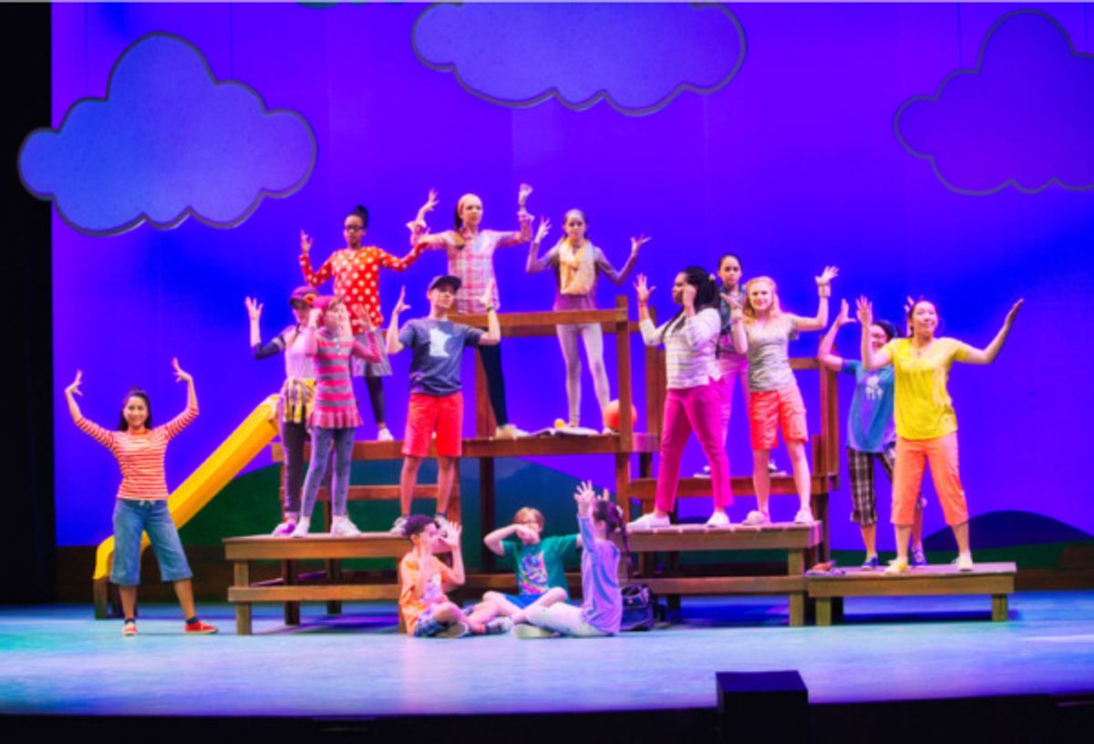 Mem Fox WHOEVER YOU ARE at Stages Theatre Company (April 20-May 20, 2018) 
Simone Alexa (Sam), Alexandra Arrell (Nool), Dasha Berezhanskiy (Mar), Celia Birgy (Shiloh), Tristan A Brown (Cloud Cowboy), at 