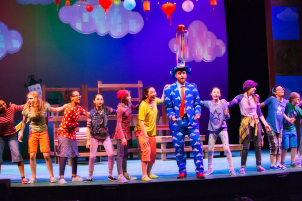 Mem Fox WHOEVER YOU ARE at Stages Theatre Company (April 20-May 20, 2018) 
Simone Alexa (Sam), Alexandra Arrell (Nool), Dasha Berezhanskiy (Mar), Celia Birgy (Shiloh), Tristan A Brown (Cloud Cowboy), at 