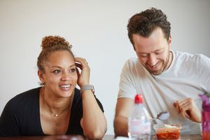 Angela Griffin and Trevor White @ BroadwayWorld Angela Griffin and Trevor White Photo