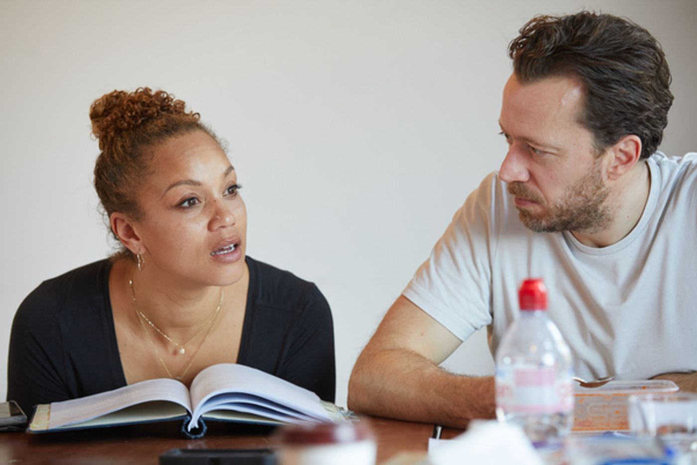 Photo Flash: In Rehearsal with Park Theatre's BUILDING THE WALL Photo Flash: In Rehearsal with Park Theatre's BUILDING THE WALL Image