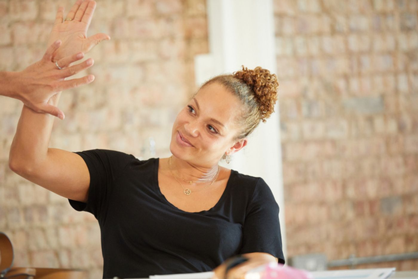 Photo Flash: In Rehearsal with Park Theatre's BUILDING THE WALL  Image