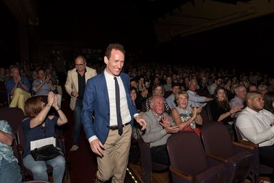 Jeffrey Seller leads the way with Flody Suarez to stage at Playhouse Photo