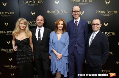 Sonia Friedman, John Tiffany, J.K. Rowling, Jack Thorne and Colin Callender  Photo