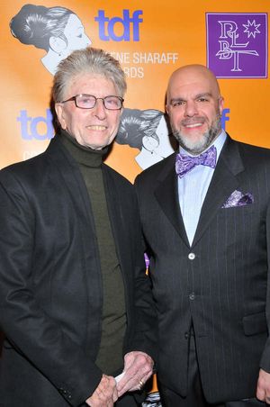 Wig designer Paul Huntley and TDF’s Stephen Cabral @ BroadwayWorld Wig designer Paul Huntley and TDF’s Stephen Cabral Photo
