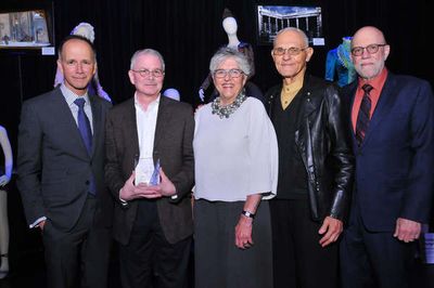 Robert L. B. Tobin Theatre Arts Fundâ€™s Robert Perdziola, award winner Zach Bro Photo