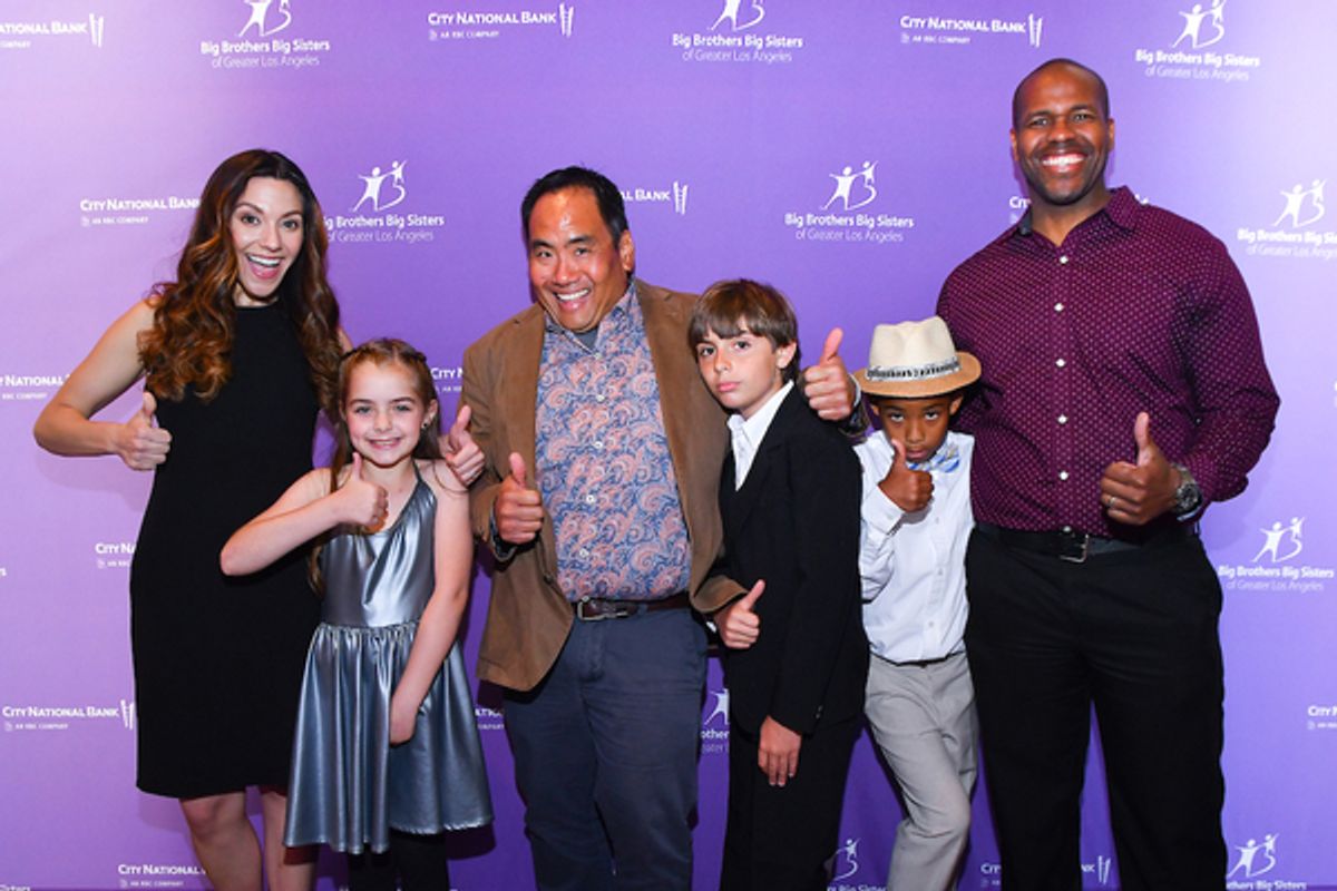 Pictured (L-R): Jessica Silvaggio and her Little Sister Alexa, John Sigematsu and his Little Brother Kyle, and Rovon and his Big Brother Christopher Smith. at 