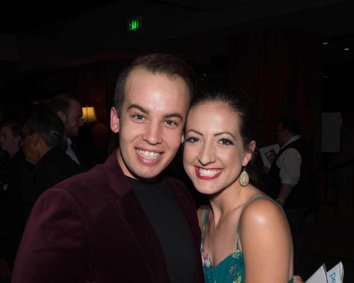 Matthew Ballestero and Katie Perry at 