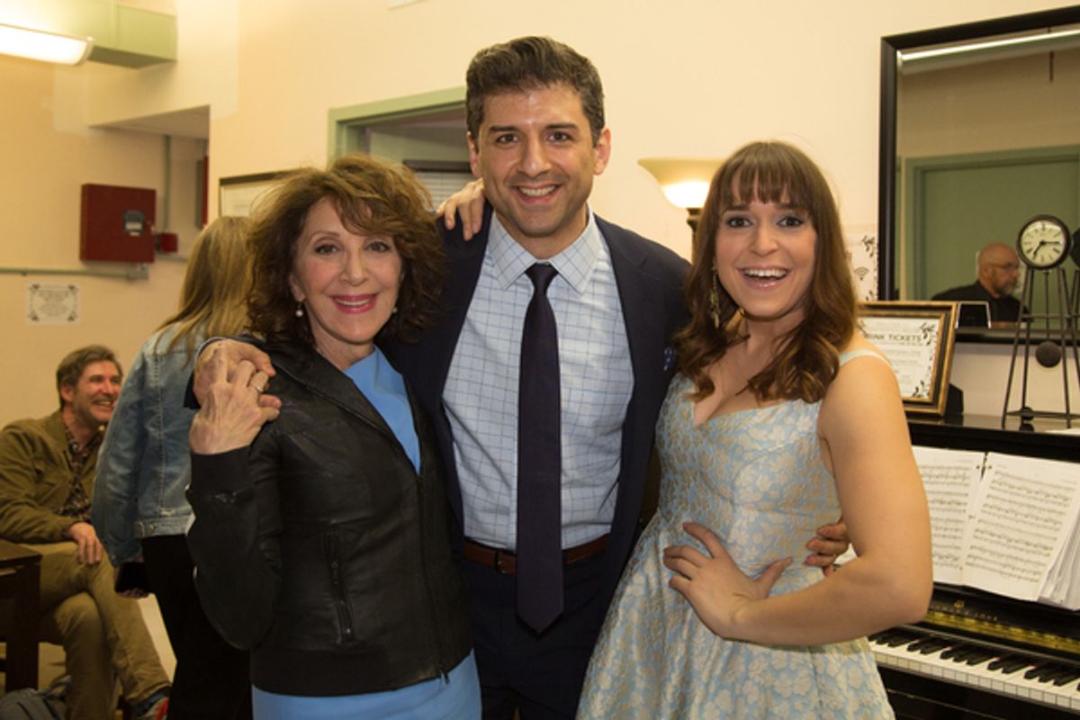 Andrea Martin, Tony Yazbeck, Jessica Vosk at 
