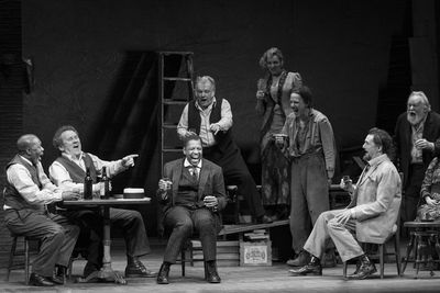 Denzel Washington and the Company of THE ICEMAN COMETH. Photo