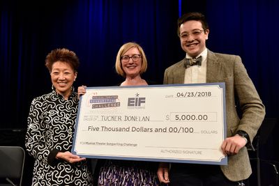 NEA Chairman Jane Chu, American Theatre Wing President Heather Hitchens, and Third Pl Photo