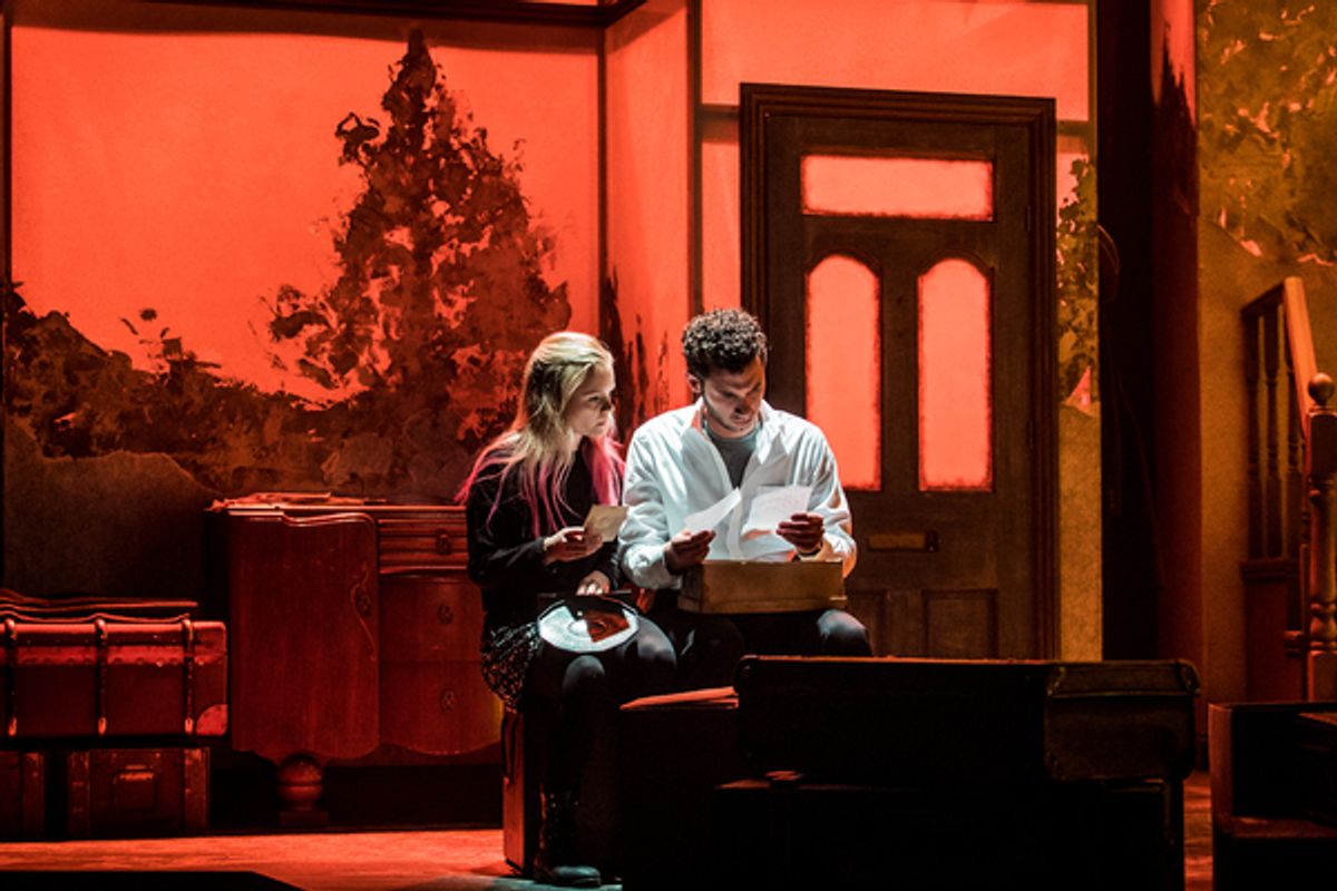 Ella Dunlop (Gemma) Andy Coxon (Ed) at 