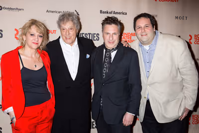 Sonia Friedman, Tom Stoppard, Patrick Marber, David Babani Photo