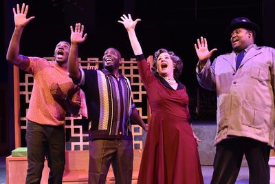 Gilbert Domally, James Earl Jones II, Nancy Wagner and Lorenzo Rush, Jr Photo