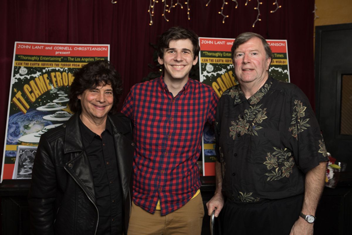 Composer Stephen M. Schwartz, Musical Director Austin Nuckols and Book Writer Cornell Christianson at 