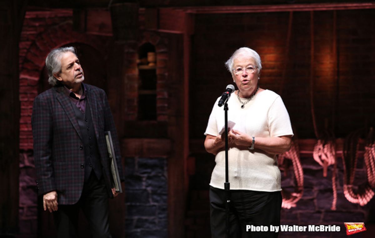 Luis Miranda and Chancellor of NYC Department of Education Carmen Farina at 