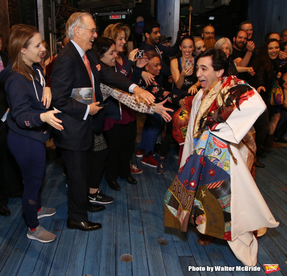 Jess LeProtto with Jessie Mueller, Roy Furman,  Lindsey Mendez and Renee Fleming  at 