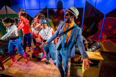(from left) Kirra Silver, Melanie Brezill, E. Faye Butler (as Nana), Kei Rawlins (as  Photo