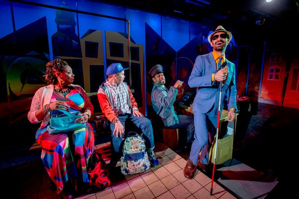 Get on the bus with (from left) E. Faye Butler as Nana, Alejandro Medina as CJ, Breon Photo