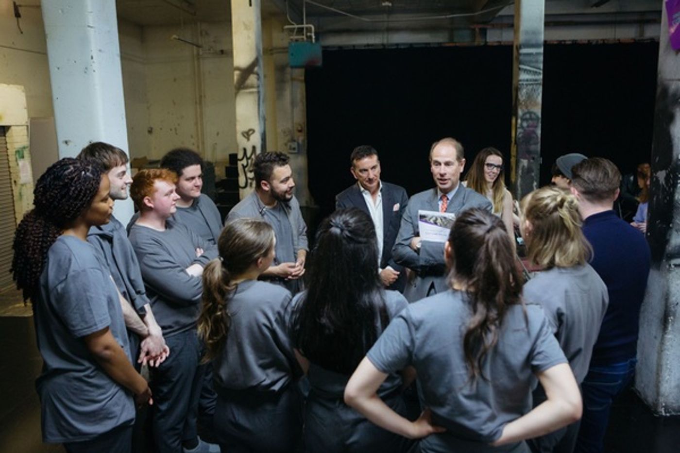 Photo Flash: The Earl of Wessex Visits National Youth Theatre of Great Britain in Rehearsal  Image