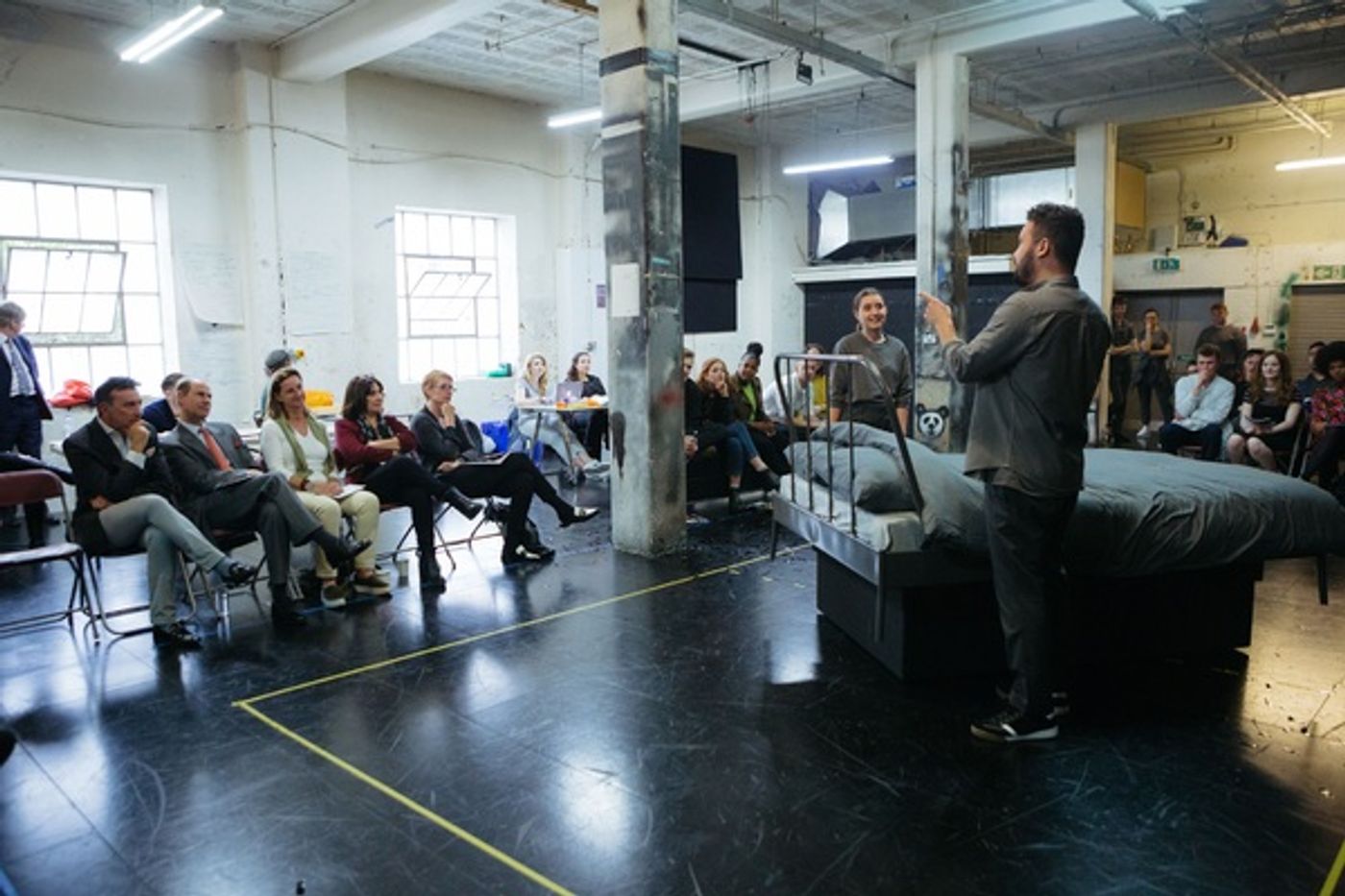 Photo Flash: The Earl of Wessex Visits National Youth Theatre of Great Britain in Rehearsal  Image