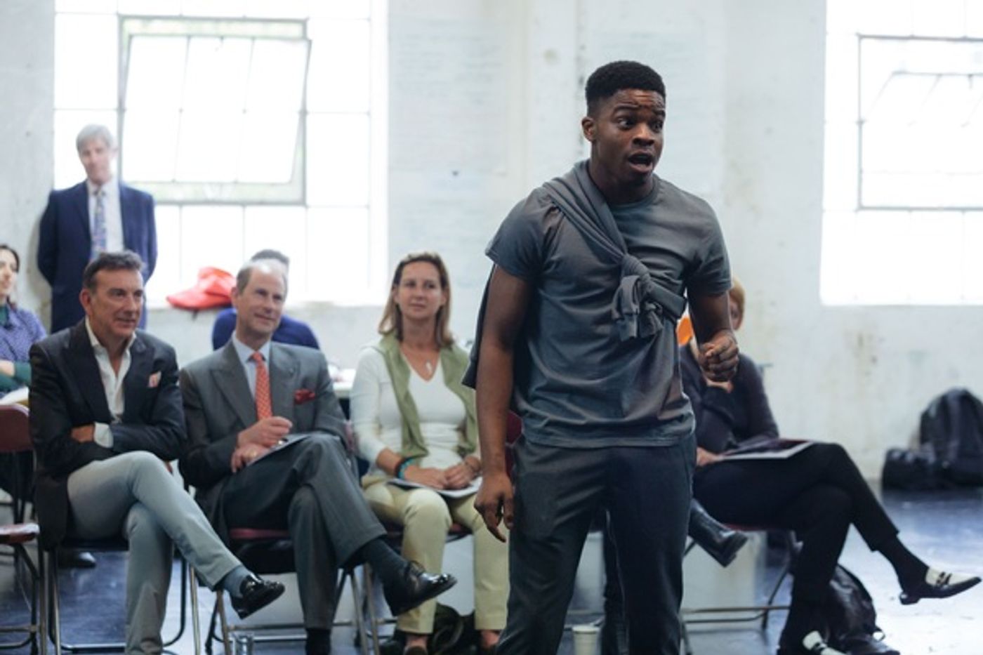 Photo Flash: The Earl of Wessex Visits National Youth Theatre of Great Britain in Rehearsal  Image