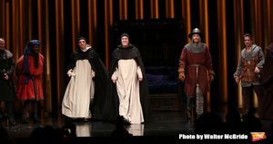 Max Gordon Moore, Patrick Page and Robert Stanton with cast @ BroadwayWorld Max Gordon Moore, Patrick Page and Robert Stanton with cast Photo