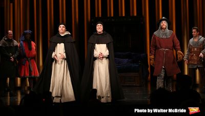 Max Gordon Moore, Patrick Page and Robert Stanton with cast  Photo